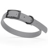 BioThane Waterproof Dog Collar - XS: L 12-15 x W 5/8 - Black OR Brass Hardware