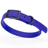 BioThane Waterproof Dog Collar - XS: L 12-15 x W 5/8 - Black OR Brass Hardware