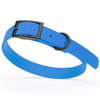 BioThane Waterproof Dog Collar - XS: L 9-12 x W 1/2 - Black OR Brass Hardware