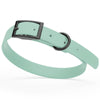 BioThane Waterproof Dog Collar - XS: L 9-12 x W 1/2 - Black OR Brass Hardware