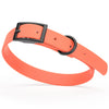 BioThane Waterproof Dog Collar - XS: L 9-12 x W 1/2 - Black OR Brass Hardware