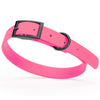 BioThane Waterproof Dog Collar - XS: L 12-15 x W 5/8 - Black OR Brass Hardware