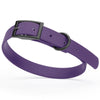 BioThane Waterproof Dog Collar - XS: L 12-15 x W 5/8 - Black OR Brass Hardware