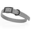 BioThane Waterproof Dog Collar - XS: L 12-15 x W 5/8 - Black OR Brass Hardware