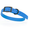 BioThane Waterproof Dog Collar - XS: L 9-12 x W 1/2 - Black OR Brass Hardware