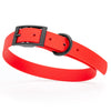 BioThane Waterproof Dog Collar - XS: L 12-15 x W 5/8 - Black OR Brass Hardware