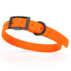 BioThane Waterproof Dog Collar - XS: L 9-12 x W 1/2 - Black OR Brass Hardware