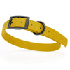BioThane Waterproof Dog Collar - XS: L 9-12 x W 1/2 - Black OR Brass Hardware