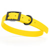 BioThane Waterproof Dog Collar - XS: L 9-12 x W 1/2 - Black OR Brass Hardware