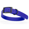 BioThane Waterproof Dog Collar - XS: L 12-15 x W 5/8 - Black OR Brass Hardware