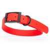 BioThane Waterproof Dog Collar - XS: L 9-12 x W 1/2 - Black OR Brass Hardware
