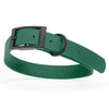BioThane Waterproof Dog Collar - XS: L 12-15 x W 5/8 - Black OR Brass Hardware