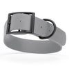 BioThane Waterproof Dog Collar - XS: L 12-15 x W 5/8 - Black OR Brass Hardware