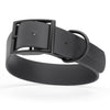 BioThane Waterproof Dog Collar - XS: L 9-12 x W 1/2 - Black OR Brass Hardware