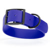 BioThane Waterproof Dog Collar - XS: L 12-15 x W 5/8 - Black OR Brass Hardware