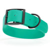 BioThane Waterproof Dog Collar - XS: L 12-15 x W 5/8 - Black OR Brass Hardware