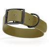 BioThane Waterproof Dog Collar - XS: L 9-12 x W 1/2 - Black OR Brass Hardware
