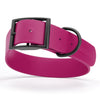 Dogline Biothane Waterproof Dog Collar with Black Hardware -  1.5 Wide, Size XL (20 to 24 inches)