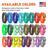 Dogline Biothane Waterproof Dog Collar with Black Hardware -  1.5 Wide, Size XXL (24 to 28 inches)