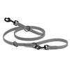 Biothane Adjustable Multi-Purpose Dog Leash with Black Hardware, 7FT