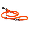 Biothane Adjustable Multi-Purpose Dog Leash with Black Hardware, 7FT