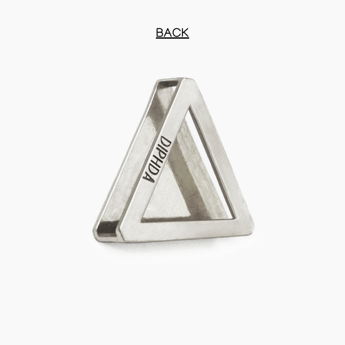 Howlite Triangle Crystal Charm – Gold or Silver | DIPHDA