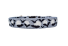 Moon Black and White with Bats Dog Collar