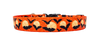 Moon Orange with Bats Dog Collar
