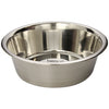 Bergan Stainless Steel Dog Bowl 17 Cup Capacity Durable Wide Base Food & Water Dish