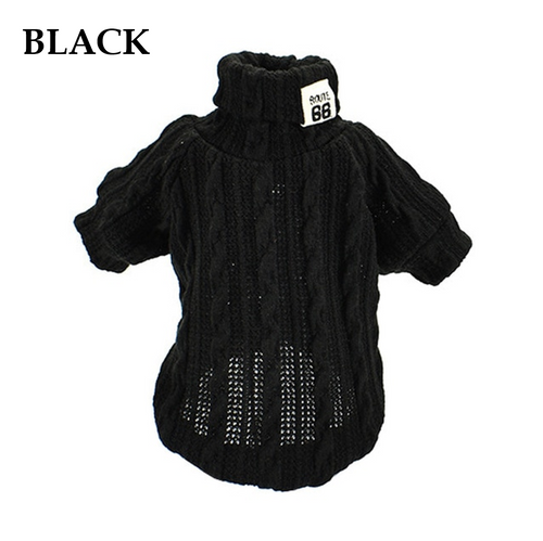 Winter Warm Knitted Turtleneck Sweater for Small Dogs or Cats