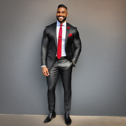 HANDSOME Formal Plus Size Men's Suit Jacket Business Suit