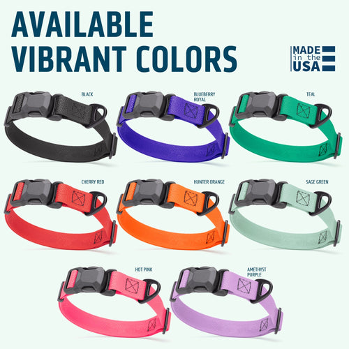 Dogline Pebble Emboss Biothane Dog Collar with Magnetic Buckle
