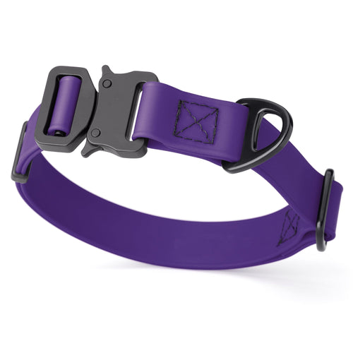 Dogline BioThane Dog Collar with Stab-Lock Quick Release Buckle