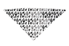 Black and White Cactus Dog Bandana