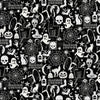 B&W Halloween Dog Bandana (Glow in the Dark)