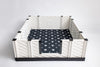 Black & White Slip Resistant Paw Print Pad/Mat, 2 Pack