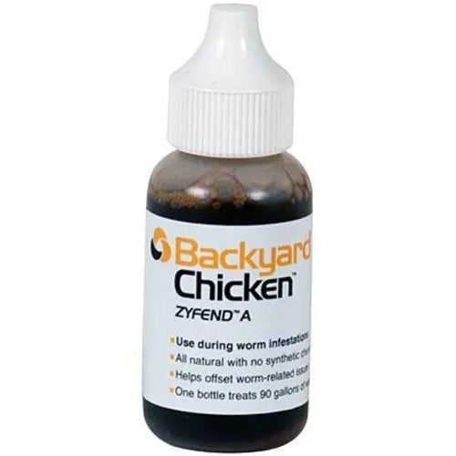 Backyard Chicken Zyfend A Chicken Dewormer Poultry Remedy 30mL Treats 90Gal