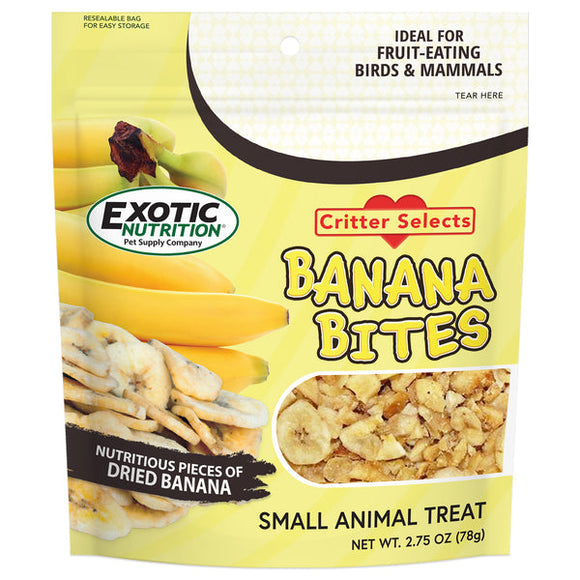 Exotic Nutrition Banana Bites Small Animal Treat