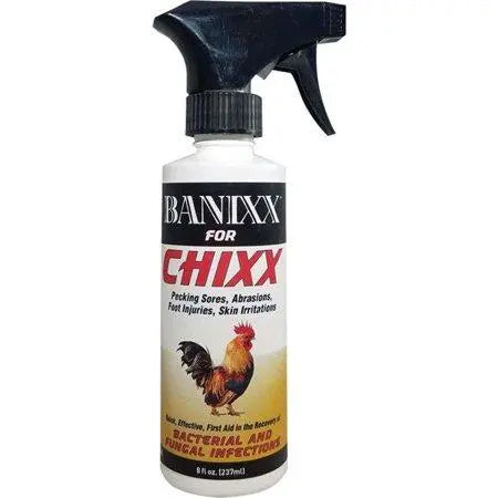 Banixx ChiXX Chicken Care Spray 8 oz. Poultry Skin & Coop Care Odor-Free 2-Pack