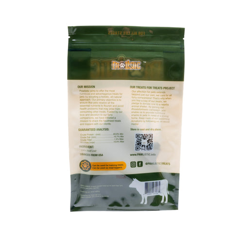 Pawlistic Beef Liver Treats for Dogs & Cats - 4oz - Single Ingredient, All-Natural, High Protein, Made in USA, High in Vitamins, Great for Training