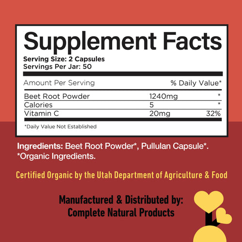 Organic Beet Root Capsules