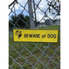 Beware Of Dog Signs Plastic Durable & Visible Black or Yellow 9 x 11 or 3 x 10
