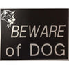Beware Of Dog Signs Plastic Durable & Visible Black or Yellow 9 x 11 or 3 x 10
