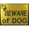 Beware Of Dog Signs Plastic Durable & Visible Black or Yellow 9 x 11 or 3 x 10