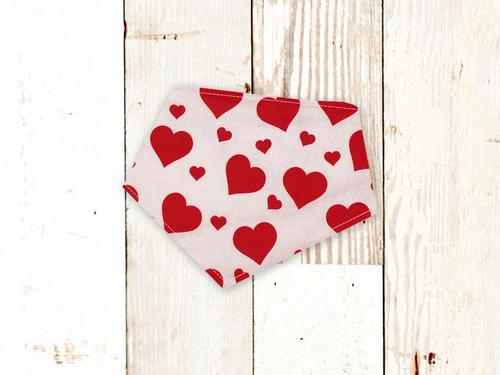 Blush Hearts Valentine's Day Dog Bandana