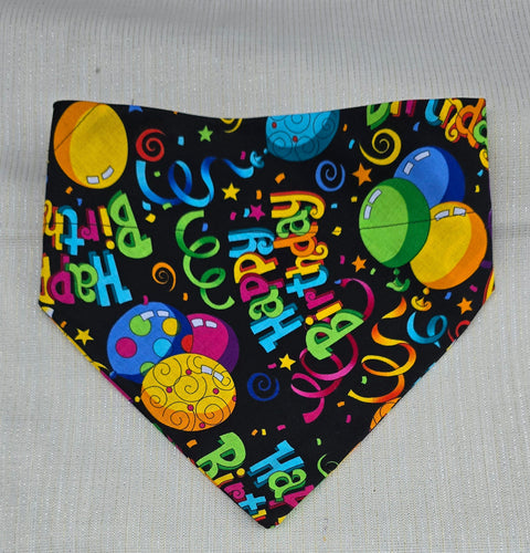Dog Bandana for Medium-Large-Extra Large Dogs - Birthday