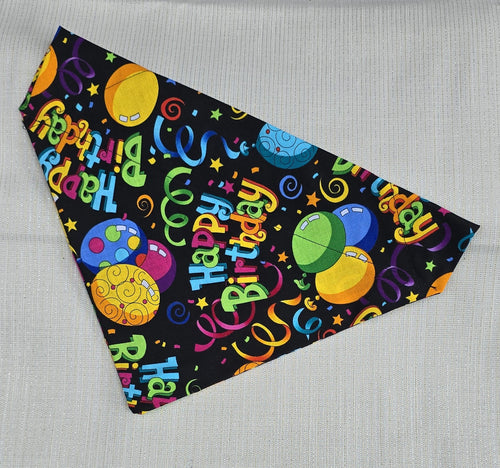 Dog Bandana for Medium-Large-Extra Large Dogs - Birthday