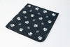 Black & White Slip Resistant Paw Print Pad/Mat, 2 Pack