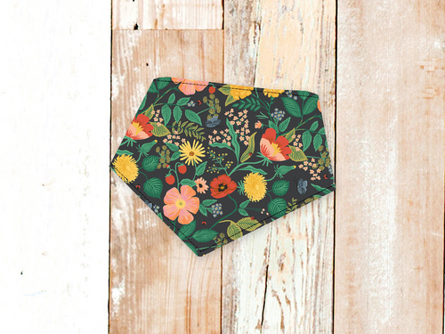 Black Poppy Dog Bandana