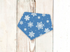 Blue Snowflakes Dog Bandana